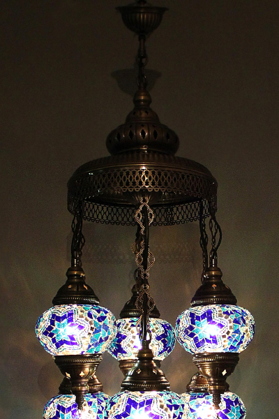 7in1 Antique Mosaic Sultan Chandelier